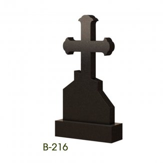 Памятник гранитный «Вертикальный с крестом». Модель «В-216».