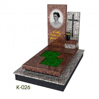 Памятник гранитный «Комбинированный». Модель «К-026».