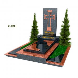 Памятник гранитный «Комбинированный». Модель «К-081».